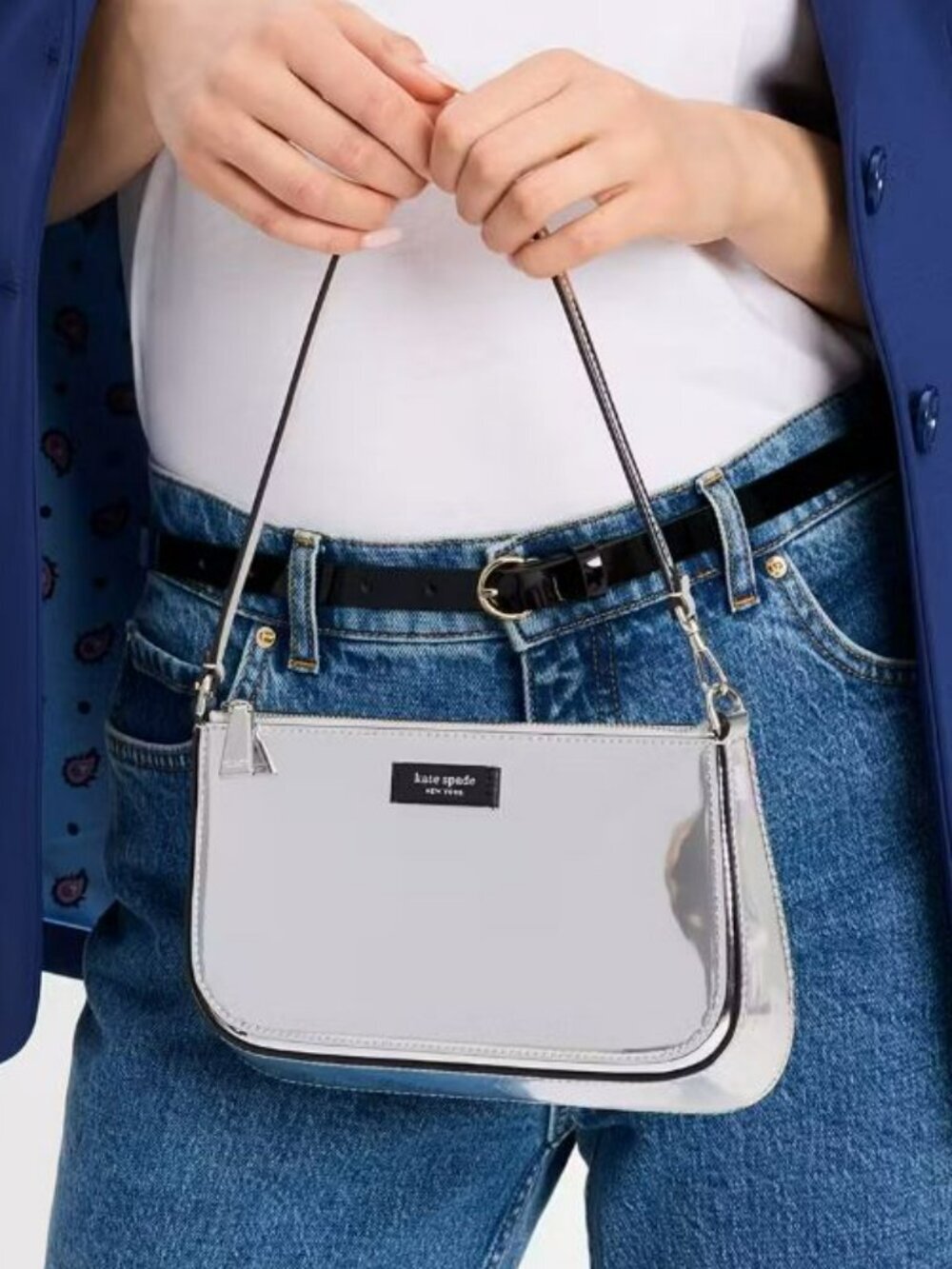 kate spade Sam Icon Metallic Mini Shoulder Bag Pochette